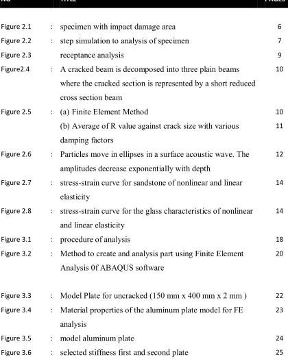 Figure 2.1 : specimen with impact damage area 6 