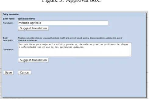 Figure 3: Approval box.