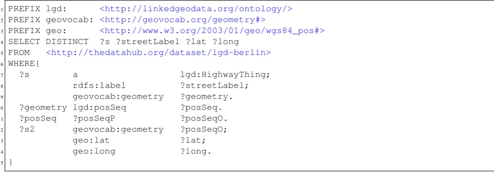 Table 1: Different data portals, their 5 Star classiﬁcation and further features. () means that not all data is available at thisparticular star level.