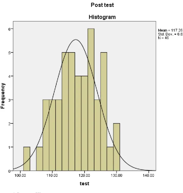 Figure 4. Posttest Histogram 