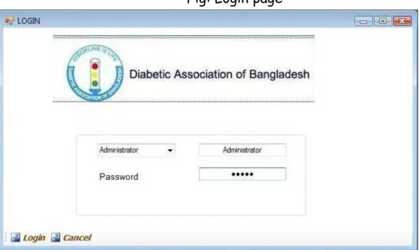 Fig: Login page 