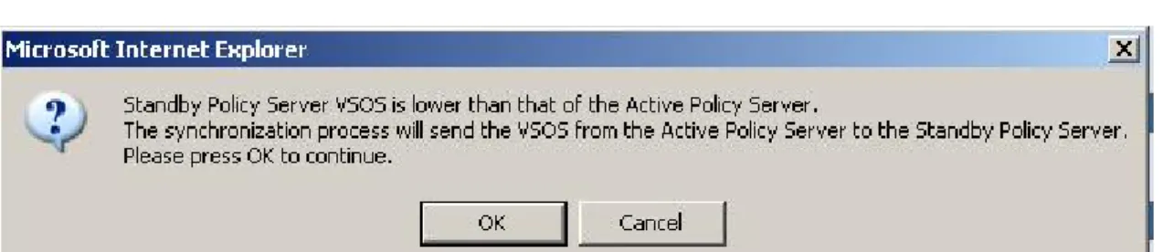 Figure 15: Different VSOS Alert 