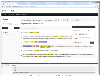 Figure 5: An annotated file in CAT 