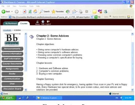 Figure 3: Lectures Page 