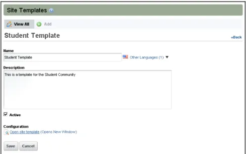 Illustration 32: Site templates help you to quickly build many similar sites using the same pattern