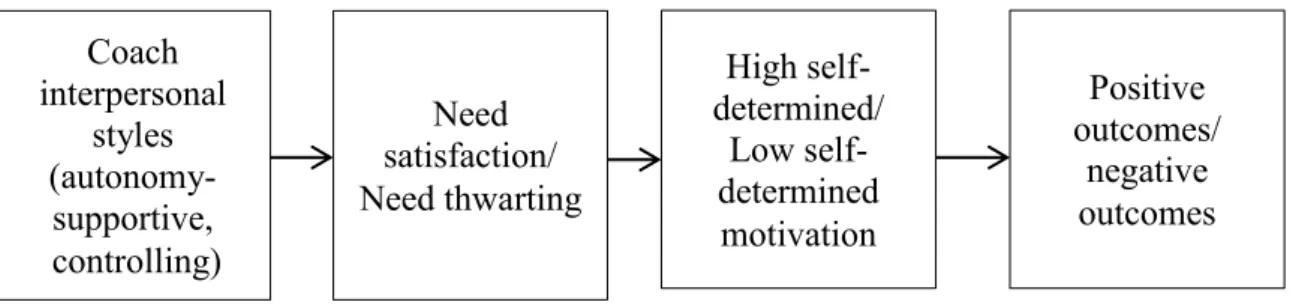 Figure 1.1. SDT motivational model (Vallerand &amp; Losier, 1999) 