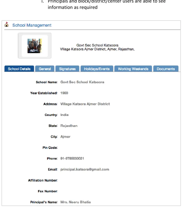 Figure 1: School Management Application 