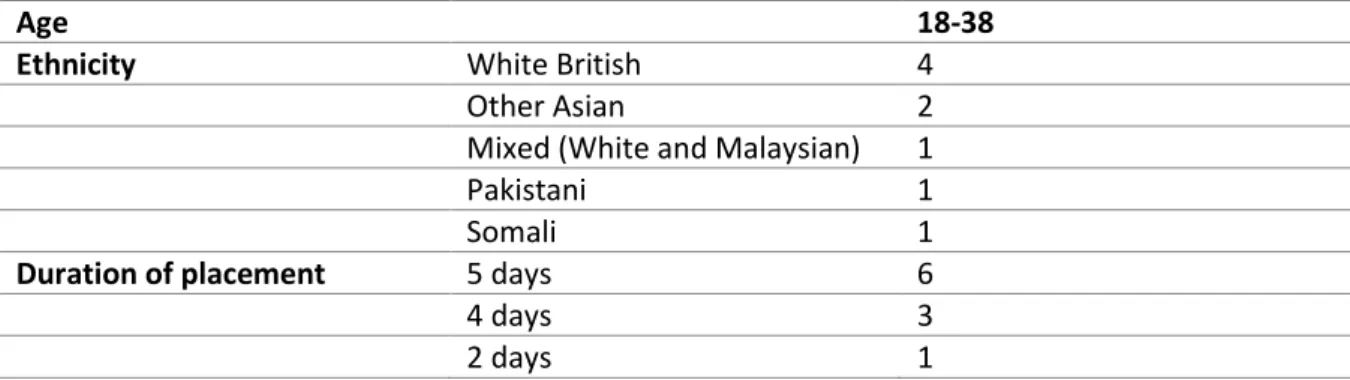 Table 2: Mentors’ Demographic Information 