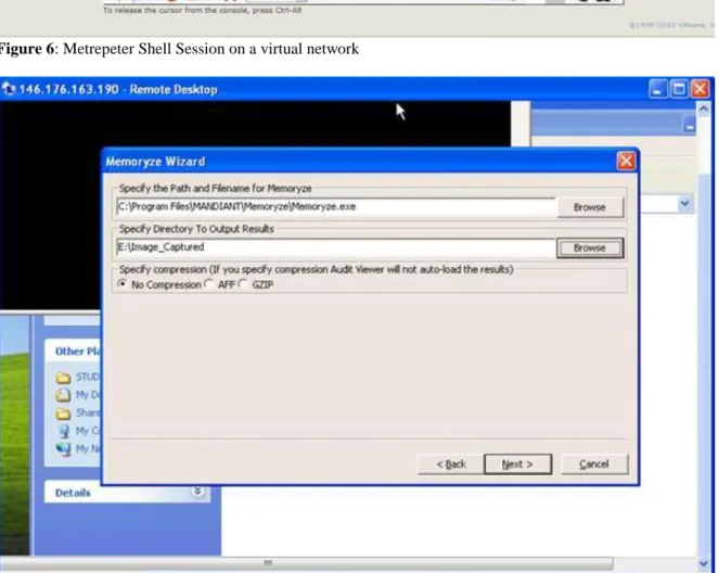Figure 7: Memory extraction using Memoryze. 