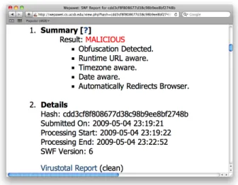 Figure 12: Number of crawled Flash advertisements by Flash version.