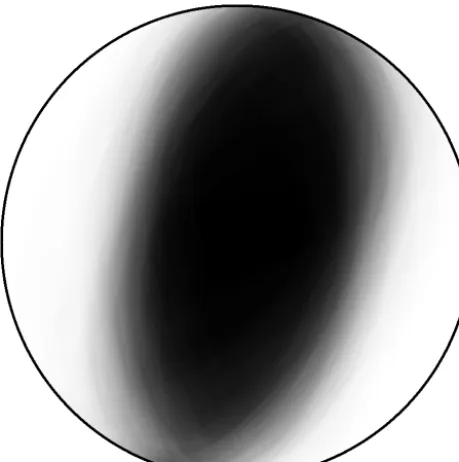 Figure 5. Bayesian beach ball: probabilistic display of focal mech-Fig. 6. Standard deviationsanism solutions for the 2011 Virginia earthquake.travel time estimates are by-products of using waveform cross-correlation as the measure for goodness of ﬁt,