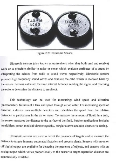 Figure 2.2: Ultrasonic Sensor. 