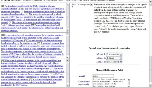 Figure 1: CHIL manual evaluation web interface.