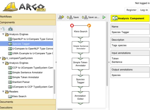 Figure 1: Screen capture of web-based graphic user interface in Argo.
