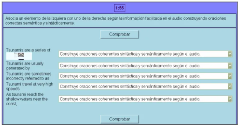 Figure 4: “Complete the sentence” activity 3 