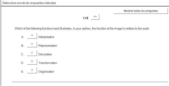 Fig. 1:    “Multiple choice” Water Campaign Activity I 