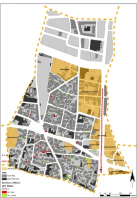 Figure 1. Municipal Beirut cadastral districts and zoning map 