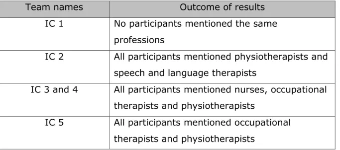 Table 2 Results of the collation of the Team Circles diagrams 
