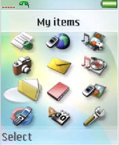 Figure 7 The start menu in the original Z1010.