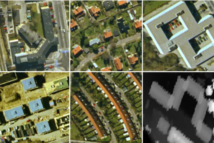 Figure 1: Buildings are typically highly diverse and spectrally ill-defined, when considered as a single group