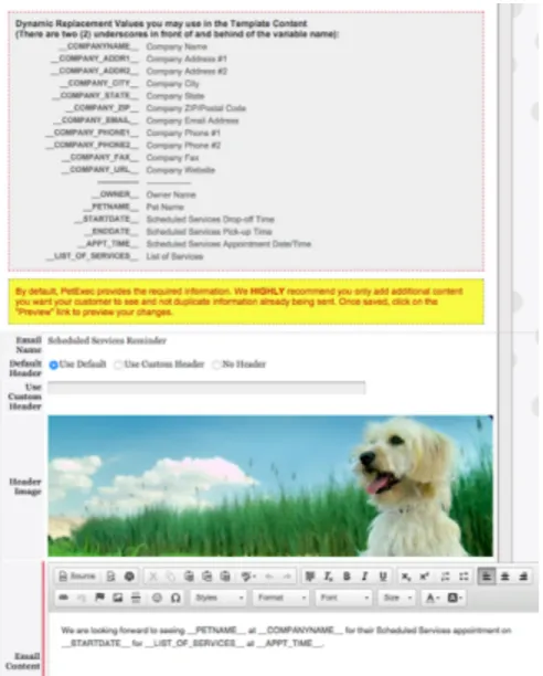Figure 9 - Scheduled Services Automated Email Reminder 
