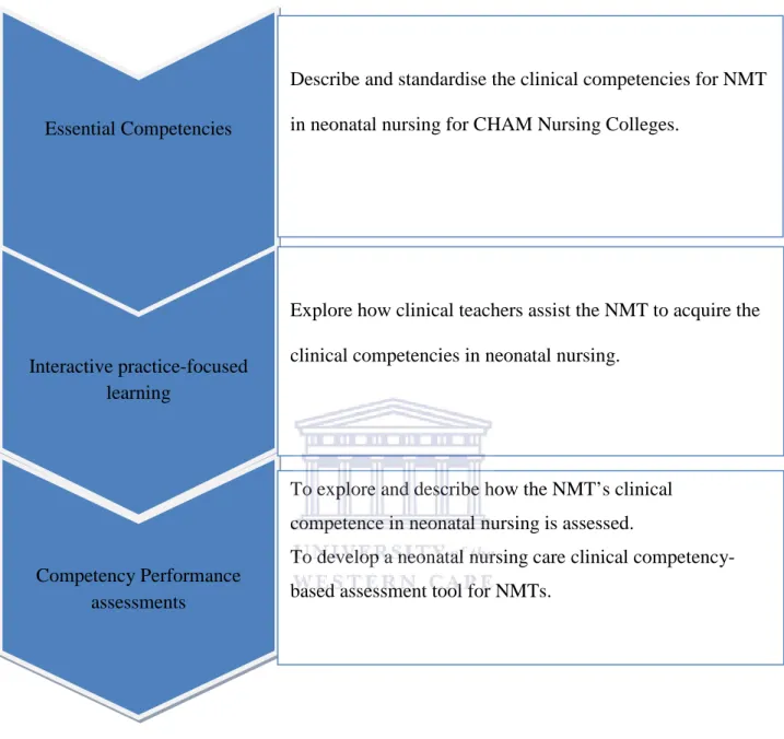 Fig 2.1: Lenburg’s concept of COPA Model and associated study objectives Essential Competencies 