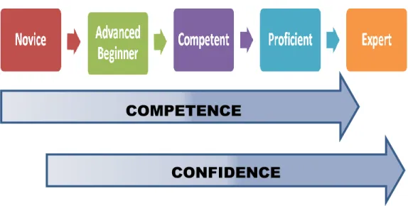Figure 1. Adapted from Benner’s (2001) Novice to Expert Model 
