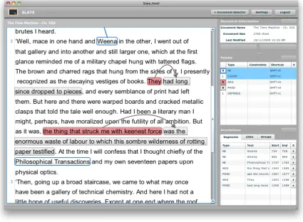 Figure 6: SLATE: Document Select Screen with multiple projects and multiple languages