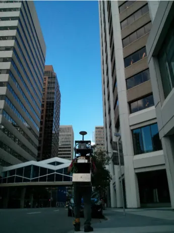Figure 6-3. Pedestrian Data Collection in an Urban Canyon 