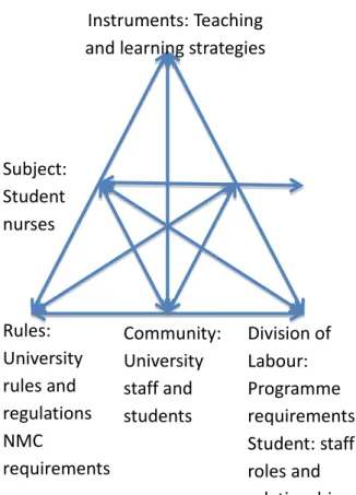 Figure 1: The activity system of the University 