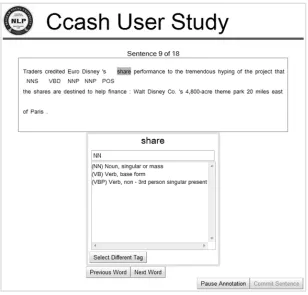 Figure 2: English POS Task in CCASH 