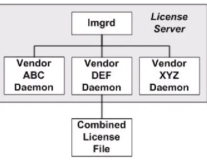 Figure 2-4: One lmgrd, One License File