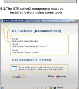 Figure 5-3.The NTRactiveX component must be   installed before using some tools. 