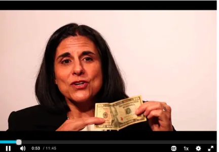 Figure 9. An example of an instructor telling a joke in an online course video, in a lecture  related to finance 