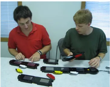 Figure 1. Working with the Tangible Video Editor. 
