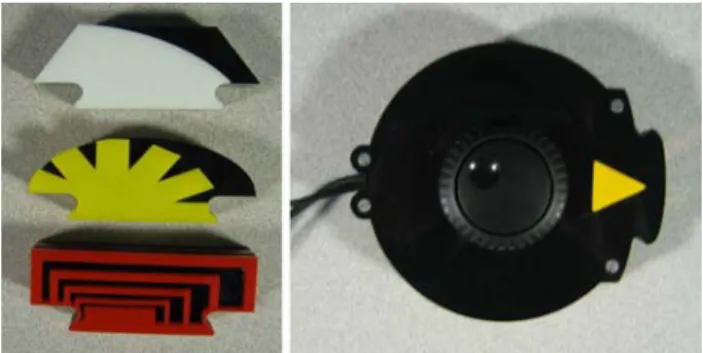 Figure 4. Counterclockwise from top: clip-holder, transitions  (fade, rotate, minimize), and the play-controller
