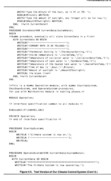 Figure 4·5. Test Version of Our Climate Control System (Cont'd.) 