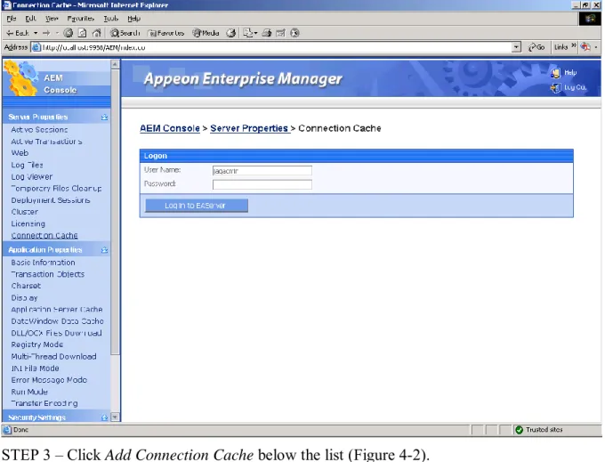 Figure 4-1: AEM Connection Cache 