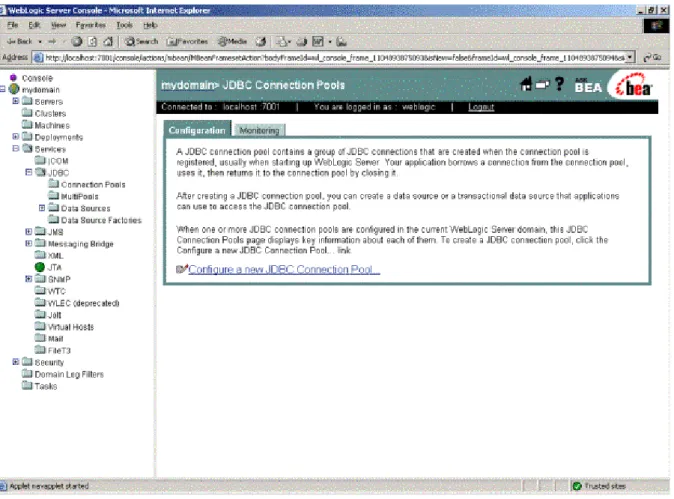 Figure 4.1: Configure a JDBC connection pool