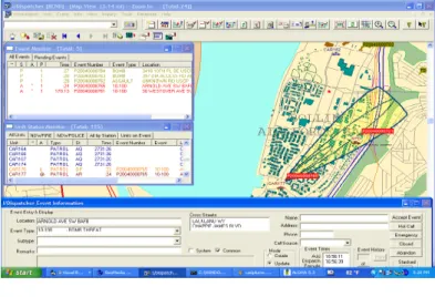 Figure 1. Example of plume analysis in Intergraph s I/Dispatcher. 