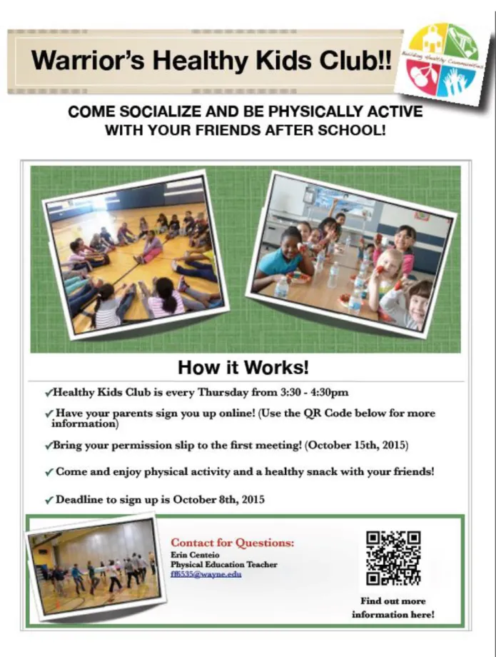 Figure 4. Physical Activity Promotion Poster 
