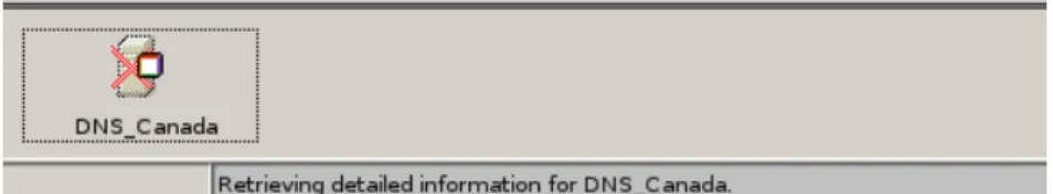 Figure 1-15   DNS Status Bar Server Status Server icons are displayed in the lower portion of the Management Console