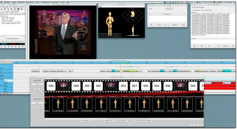 Figure 1: Regular annotations in ANVIL are displayed as color-coded boxes on the annotation board