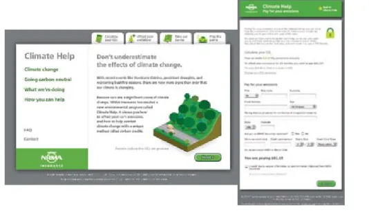 Figure 11. Web tool produced by the Insurance Australia Group   to enable consumers to quantify their vehicle-related carbon-dioxide 