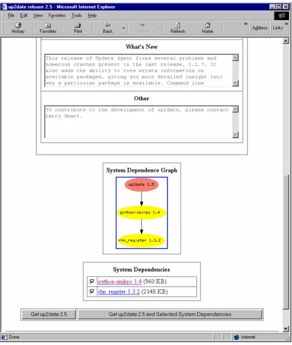 Figure 4. Downloading a component using the SRM retrieve interface.