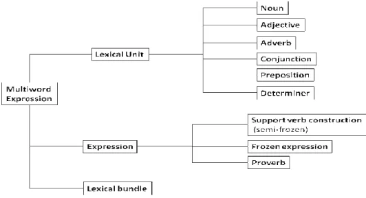 Figure 1: Types of multiword expression 