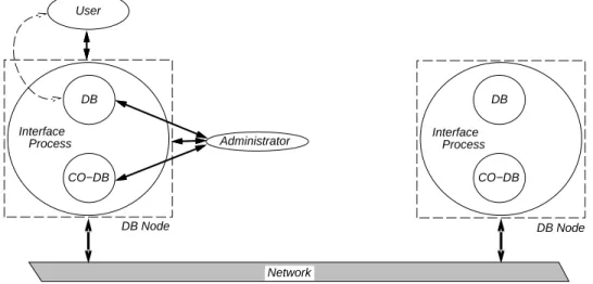 Figure 3: Database Nodes Connected Over a Network