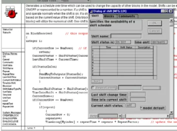 Figure 11: ModL Block Development Environment  The advantages of a development environment such as  this are obvious