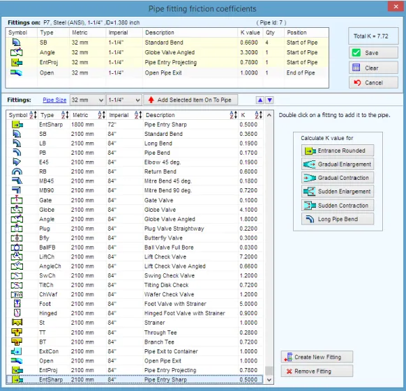 Figure 20  Pipe Fittings Database 