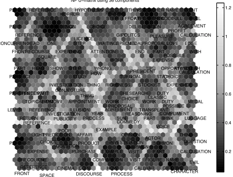 Figure 3: Token Simulation: U-matrix with 36 components.